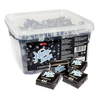 Hemkola Lakrits lakridskaramel Storpak