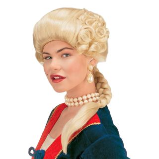 Hertuginde Blond Paryk med Fletning