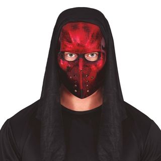 Hockeymaske med hætte