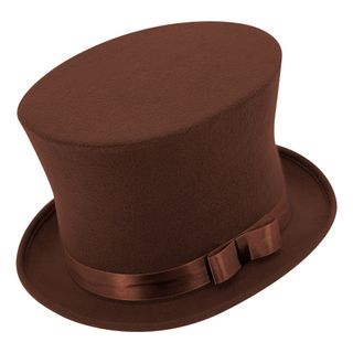 Høj hat Brun