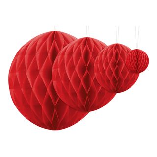 Honeycombs Rød Hængende Dekoration