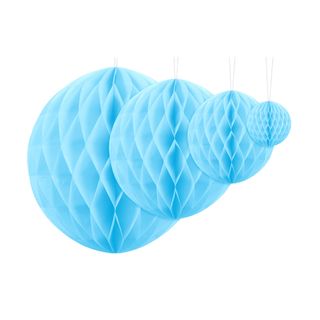 Honeycombs Lyseblå Hængende Dekoration