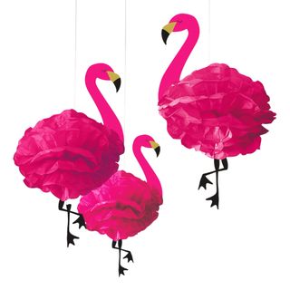 Pom Pom Flamingo Hængende Dekoration