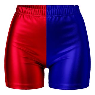 Hotpants Rød/Blå Metallic