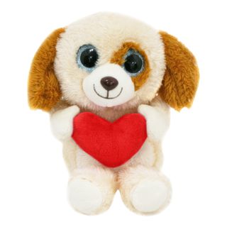 Hund med Rødt Hjerte Bamse