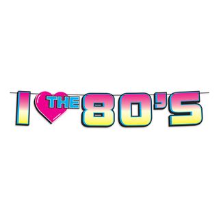 I Love The 80's Guirlande