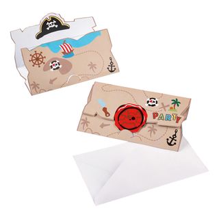 Indbydelser Pirat Jolly Roger