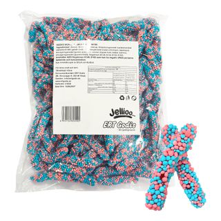 Jellioo Geeks Worms Blue & Pink Økonomipakke