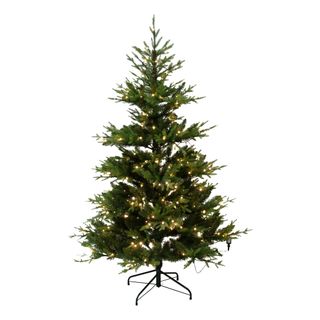 Plastjuletræ med LED-belysning