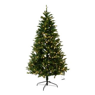 Plastjuletre med LED-belysning