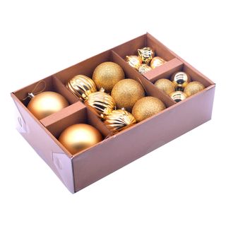 Julekugler Guld Mix