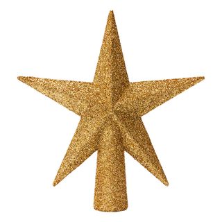 Juletræsstjerne Guld Glitter