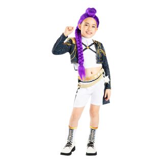 K-pop Demon Hunters™ Rumi Gold Deluxe Børnekostume