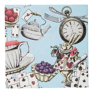 Kaffeservietter Tea Party Alice Wonderland