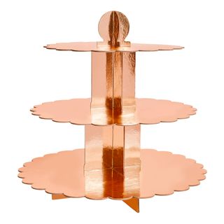Kageopsats Roséguld Metallic