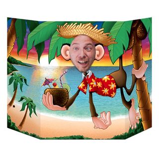 Fotoprops Papfigur Hawaii Abe