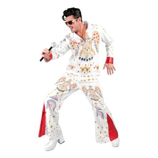 King of Rock Hvid Kostume