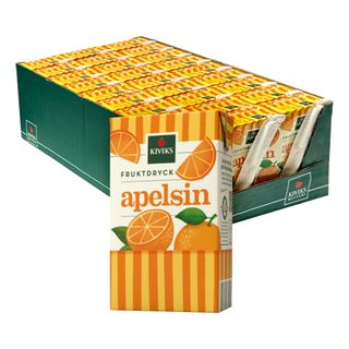 Kivik Appelsindrik med Sugerør