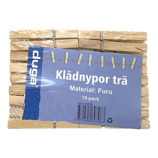 Tøjklemmer i Træ