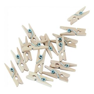 Tøjklemmer Mini Naturel