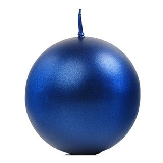 Kuglelys Blå Metallic