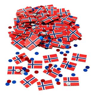 Konfetti Norsk Flag