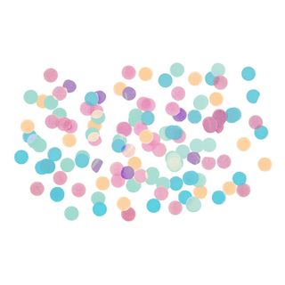 Konfetti Rund Pastel Happy Birthday