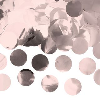 Konfetti Rund Roseguld Metallic
