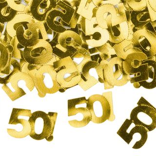 Konfetti Tal 50 Guld Metallic