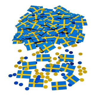 Konfetti Svenske Flag
