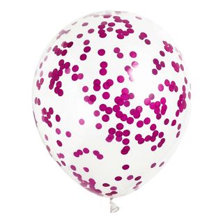 Konfettiballoner Magenta