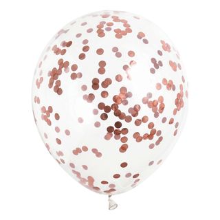 Konfettiballoner Roséguld
