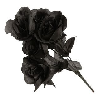 Kunstig Sort Blomsterbuket