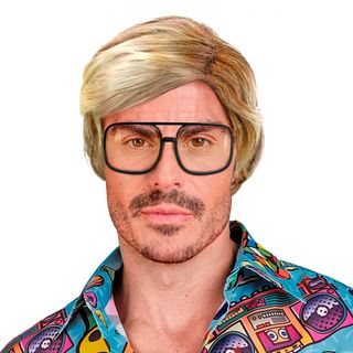 80'er Kort Blond Paryk