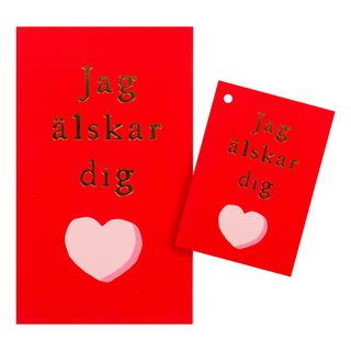 Kortti Kirjekuorella Jag Älskar Dig