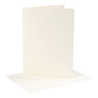 Kort med Konvolut Offwhite