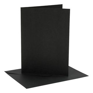 Kort med Konvolut Sort