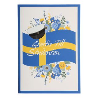 Kort Studenten Svenska Flaggan