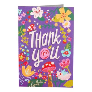 Kort Thank You Blomster