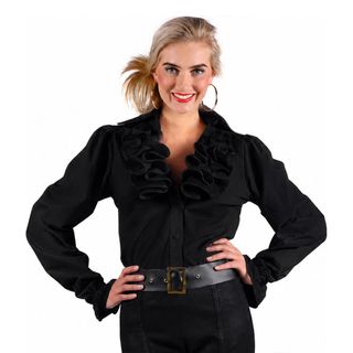 Kråsblus Svart Dam Deluxe