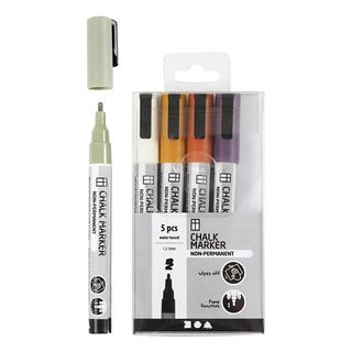 Chalk Markers Afdæmpede Farver