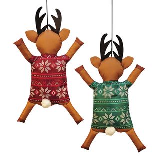 Påkørt Julerensdyr Dekoration