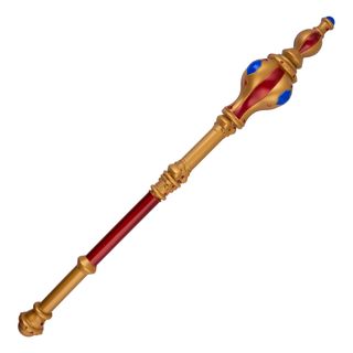 Kongescepter Guld/Rød