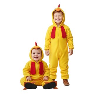 Kylling Jumpsuit Børnekostume