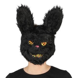 Skummel Kaninmaske Svart