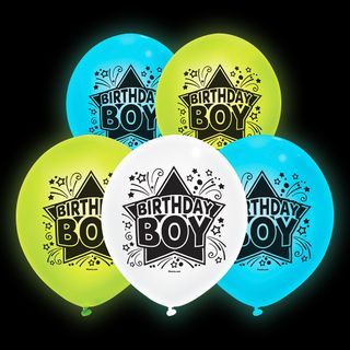 LED-Balloner Birthday Boy