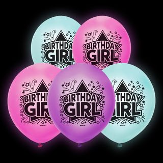 LED-Balloner Birthday Girl