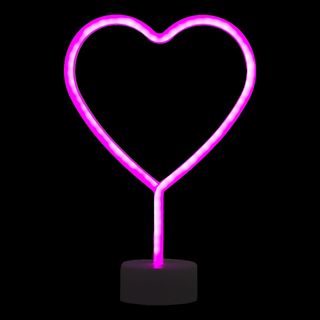 LED-Lampe Hjerte med Neoneffekt