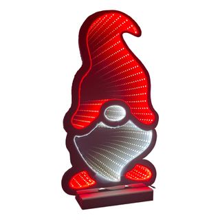 LED-lampa Tomte med Infinity Mirror-effekt