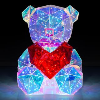 LED Bamse med Hjerte